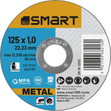 365 Smart metāla griešanas disks 125 mm, 1,0 mm biezs, Smart [SM-16-12510]