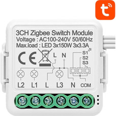 Smart Switch Module ZigBee Avatto N-ZWSM01-3 TUYA