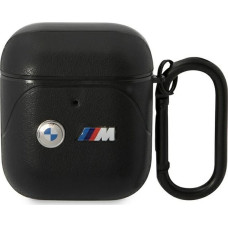 BMW BMW BMA222PVTK AirPods 1/2 cover czarny/black Leather Curved Line