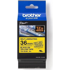 Brother Brother oryginalny taśma do drukarek etykiet, Brother, TZE-SL661, czarny druk/żółty podkład, laminowane, 8m, 36mm