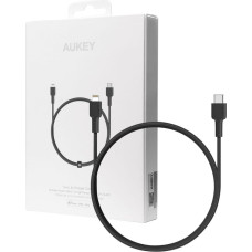 Aukey CB-CL1 USB cable Quick Charge USB C-Lightning | 1.2m | Black