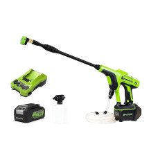 Greenworks 24V Pressure Washer GREENWORKS G24PWK4 - Charger + 4Ah Battery Pack - 5105307UB