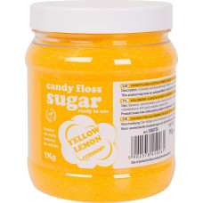 Gsg24 Krāsains cukurs kokvilnas konfektes dzeltenā citrona garšai 1kg