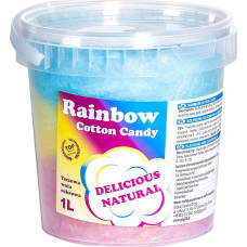 Gsg24 Krāsainā varavīksnes kokvilnas konfekte Rainbow Cotton Candy 1L