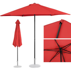 Uniprodo Dārza lietussargs apaļš diam. 270cm sarkans