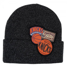 Mitchell & Ness New York Knicks NBA XL Logo Patch Knit Hwc Knicks Cap HCFK4341-NYKYYPPPBLCK