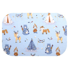 Ega Kids Autiņš - 28609 - TETRA PRINT - EGA - INDIAN CAMP - BLUE - izmērs 70x80 cm