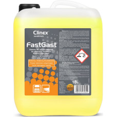 Clinex Līdzeklis taukainu netīrumu tīrīšanai virtuvē nosūcējiem, darba virsmām, grīdām, sienām FastGast 5L