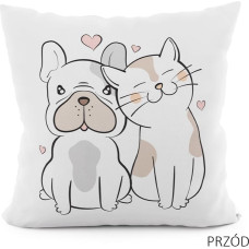 FRIENDS VELVET dekoratīvā spilvendrāna, 40x40cm, krāsa 001 PWA012/POP/001/040040/1