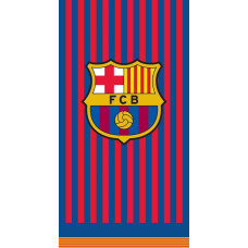 Pludmales dvielis 70x140 Barcelona FCB samta kokvilna C23