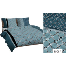 Kokvilnas spilvendrāna 40x40 piparmētru ģeometrija 4008 A kokvilna Maks