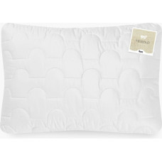 Vilnas spilvens 40x60 balts stepēts bez rāvējslēdzēja 450 g Merino