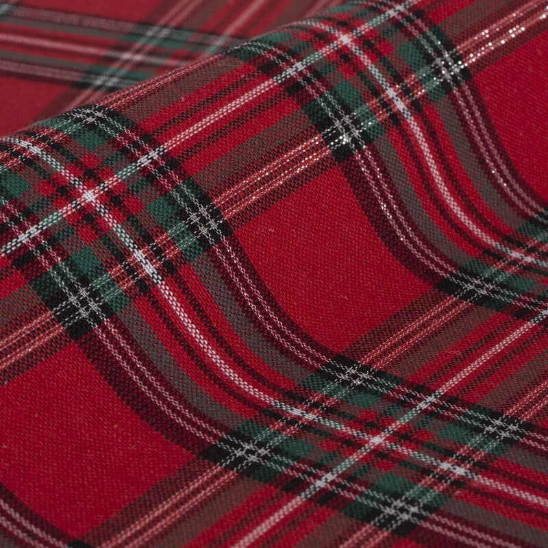 Ziemassvētku galdauts 140x180 Tamara sarkans rūtains