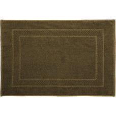 Vannas istabas paklājs 50x70 Caleb tumši zaļa kokvilna 650g/m2