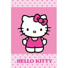 Hello Kitty dvielis 40x60 GAIŠI ROZĀ Tiny Hearts jauns