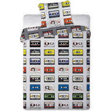 Kokvilnas gultas veļa 160x200 WZ 03 kasešu lentes 0374