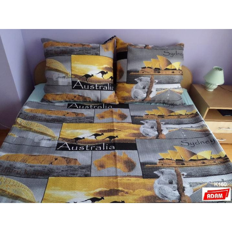 Flaneļa gultasveļa 160x200 raksts K160 Australia