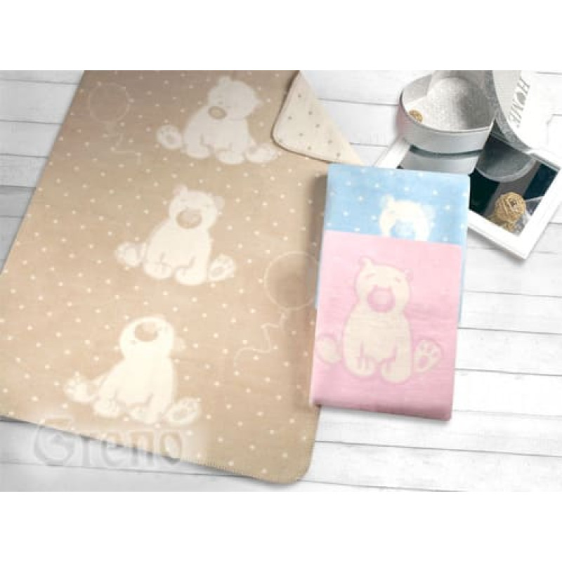 Sweet Bear sega 75x100 kokvilna un akrils Bēšs