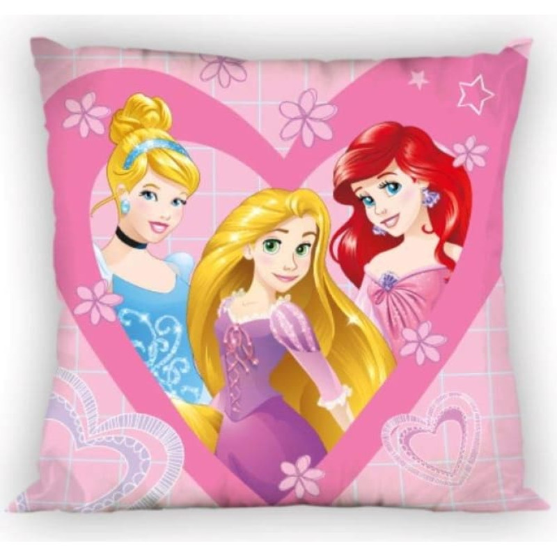 Princeses spilvendrāna 40x40 13 8447 Princess Rapunzel Pelnrušķīte Ariel
