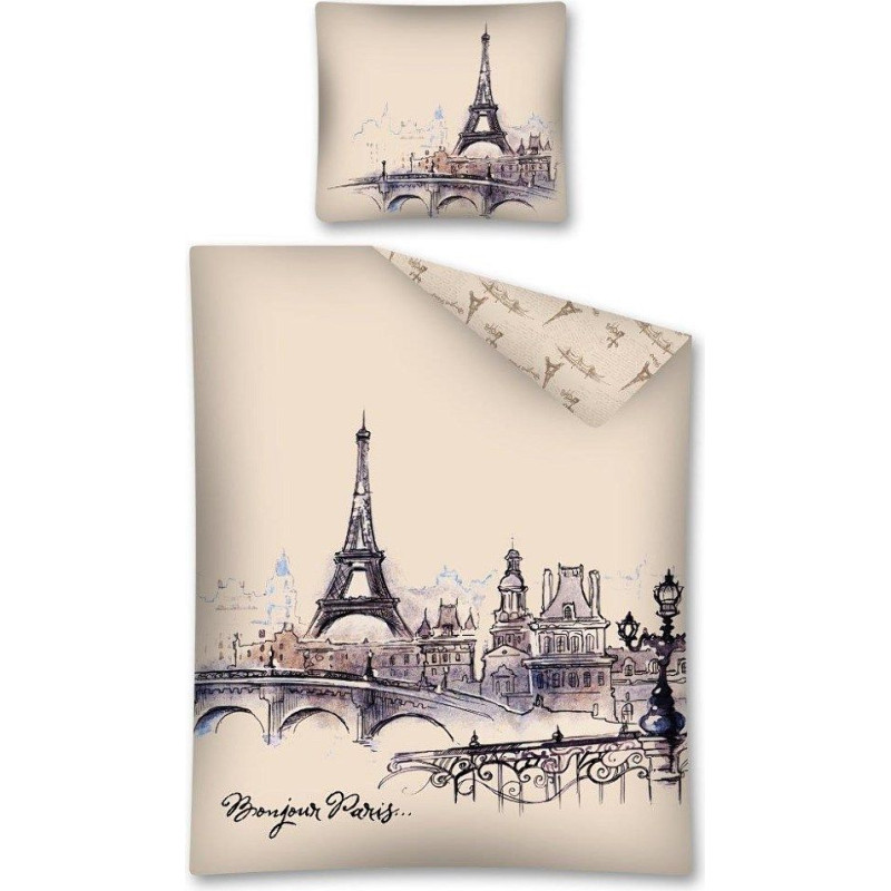Kokvilnas gultas veļa 140x200 Paris Paris 2276 A 4481