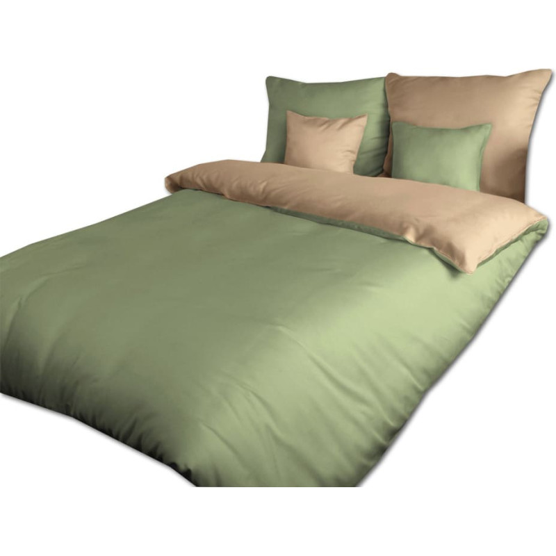 Satīna gultas veļa 140x200 21409/1 olīvbēšs Sofia