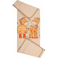 Vasaras sega II 80x90 Zebra + Giraffe 077 Cream Cotton