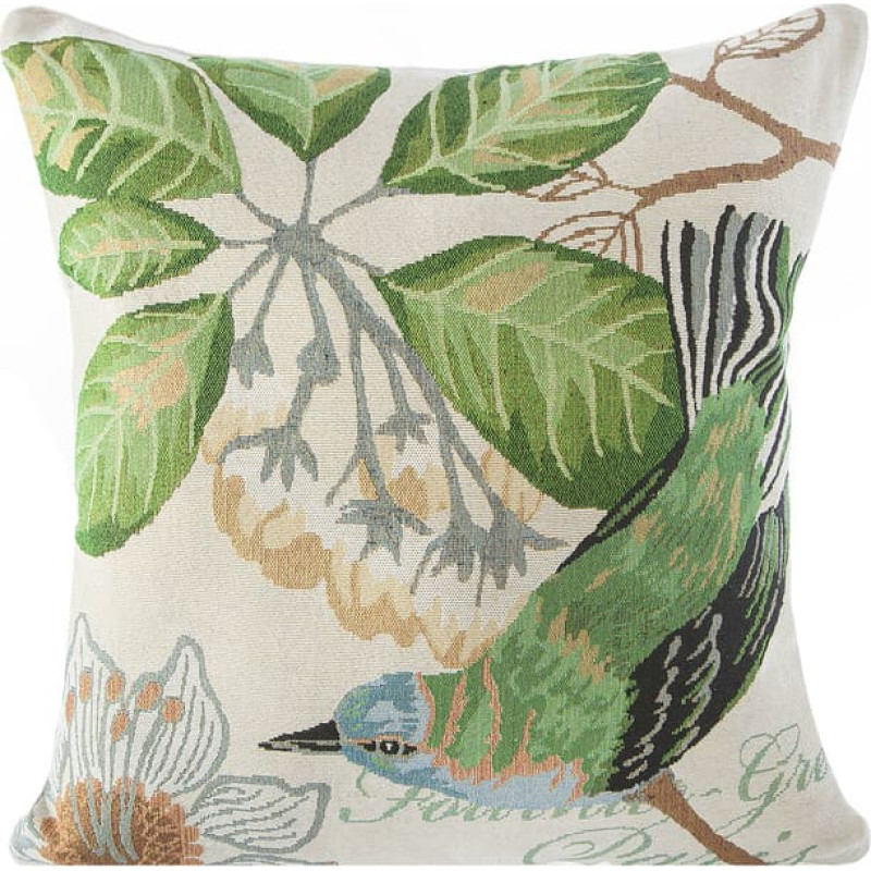 Dekoratīvā spilvendrāna 45x45 Bird 01 gobelēns