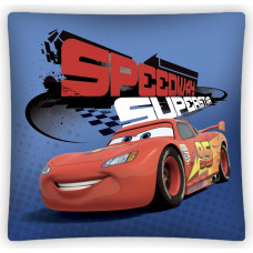 Cars 3D spilvendrāna 40x40 D 9479 Speedwey sarkana uz zila fona