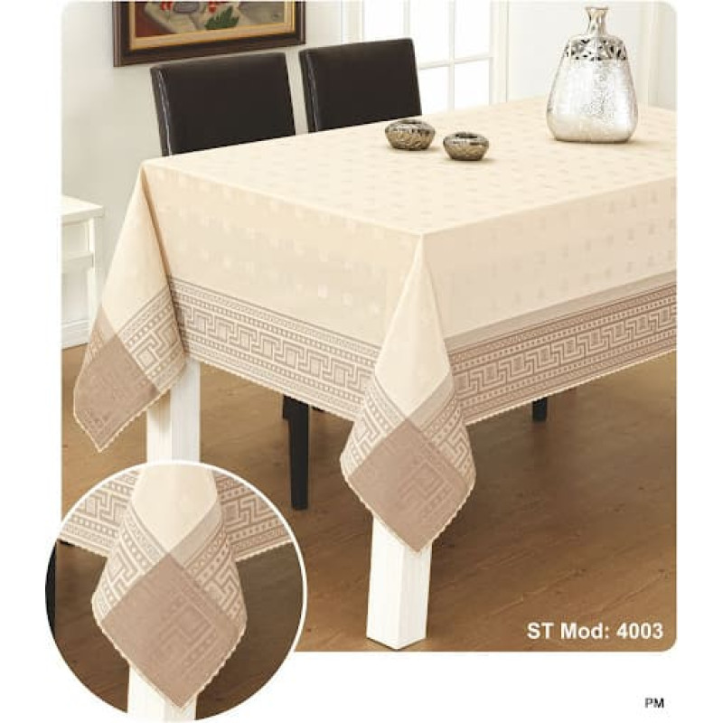 Traipu izturīgs galdauts 140x180 Cappucino bēšs 204 zema cena
