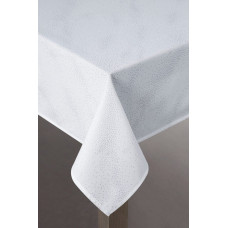 Dekoratīvais galdauts 140x180 Spark white ar opalescējošiem elementiem