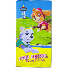 Pludmales dvielis 68x137 Paw Patrol Paw 0484 Dogs Skye Everest ātri žūstošs