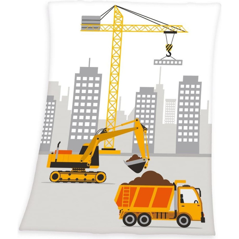 Mikrošķiedras sega 75x100 Excavator 7622 Truck Crane bērnu sega