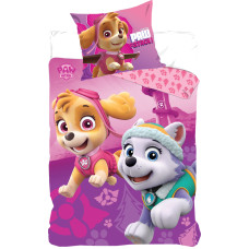 Kokvilnas pakaiši 160x200 Paw Patrol Paw 2929 Dogs 710-221 friends rozā