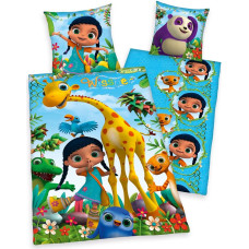 Kokvilnas gultas veļa 140x200 Whisper 7745 Wissper Magical Land spilvendrāna 70x90