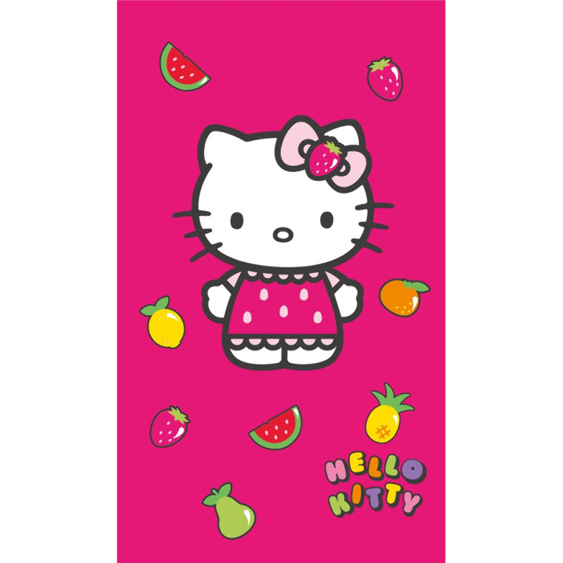 CTI Bērnu dvielis 70x120 Hello Kitty 2477 Fruity 320 g/m2 kokvilna