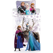 Bērnu gultas veļa 140x200 Frozen Frozen 2161 Anna Elsa Olaf Sven spilvendrāna 70x90