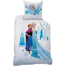 CTI Kokvilnas gultas veļa 140x200 Frozen Frozen 9901 Anna Elsa spilvendrāna 63x63