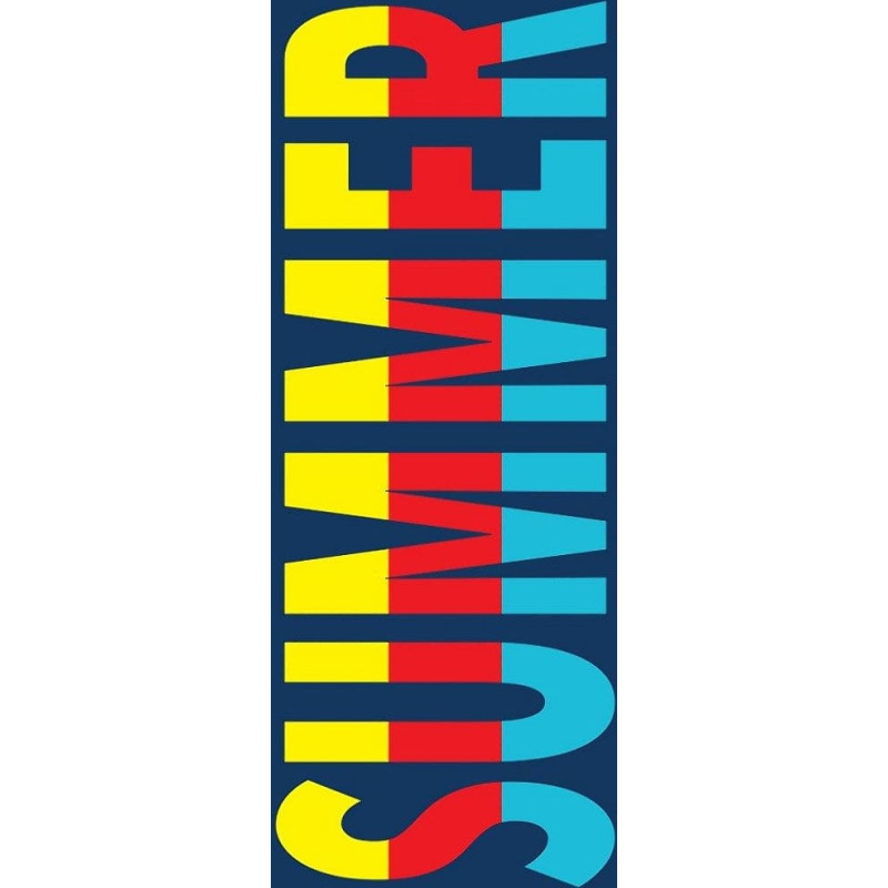 Pludmales dvielis 90x160 Ibiza 09 Lato Vasaras svītras tumši zila dzeltena sarkana zila kokvilna 7528