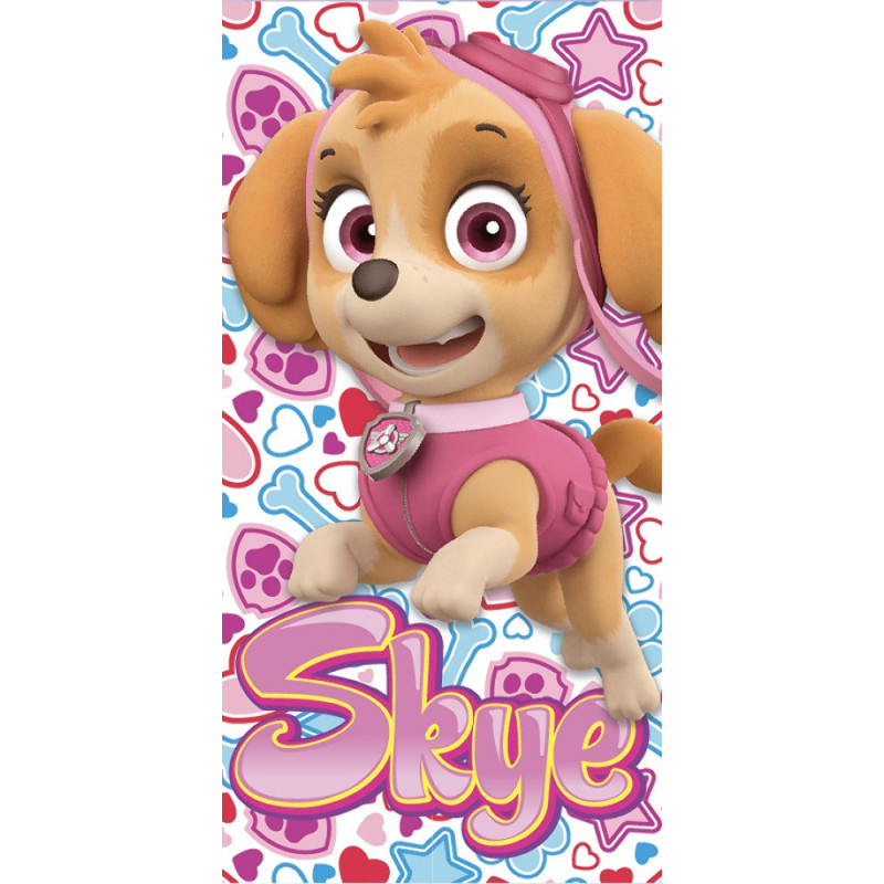 Pludmales dvielis 70x140 Paw Patrol Skye rozā 7054 Paw