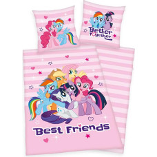 Kokvilnas gultas veļa 140x200 Ponies 4827 My Little ponies spilvendrāna 70x90