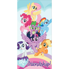 Pludmales dvielis 70x140 Ponies My Little horses friends 4212 bērniem