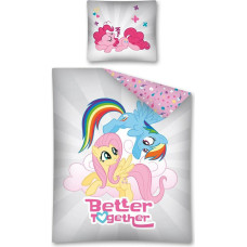 Kokvilnas gultas veļa 140x200 Pony My Little 7268 Better Together