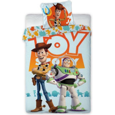 Kokvilnas gultas veļa 140x200 Toy Story 5540 Kovboju šerifs Vudijs Buzs Gaismas astronauts