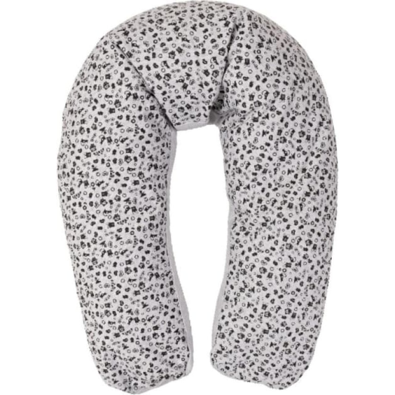 Pozicionēšanas spilvens Relax džersija kruasāns 170cm kaķēni kaķi kaķi pelēks R-37 barošanai grūtniecības atpūtas telpā