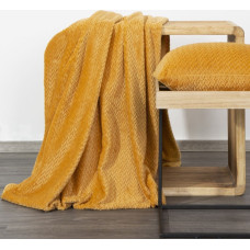 Dekoratīvā sega atzveltnes krēslam 70x160 Cindy 3 medus