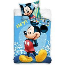 Kokvilnas gultas veļa 140x200 Mickey Mouse Mickey Mouse zila 0389 spilvendrāna 70x90