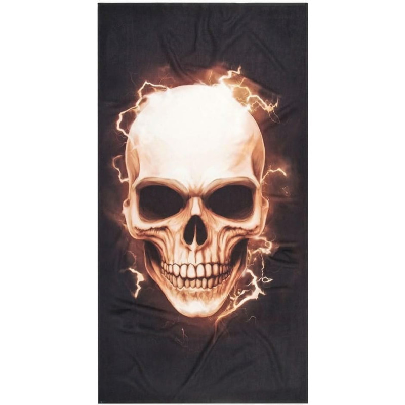 Galvaskausa dvielis 80x160, dūmakains galvaskauss, melns, sīkrīks vannas dāvanai