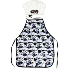 Star Wars virtuves komplekts priekšauts šefpavāra cepure 5250 Star Wars balta melna