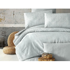 Žakarda satīna gultas veļa 160x200 Verda 2 Glamour piparmētru austrumu ornamenti Ekskluzīvi