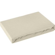 Džersija palags ar gumiju 240x220 bēšs augstajam matracim 30 cm 125 g/m2